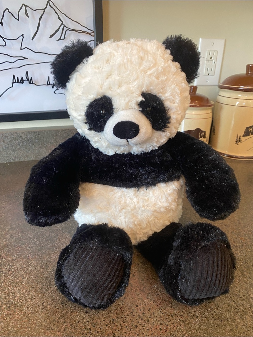Aroma Home Black & White Panda Plush Stuffed Animal